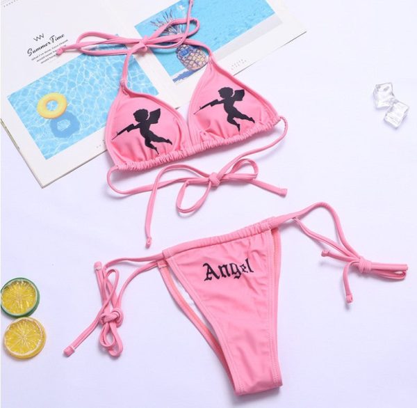 Wholesale Triangle Strap Funny Polyester Swimwear Online Sale