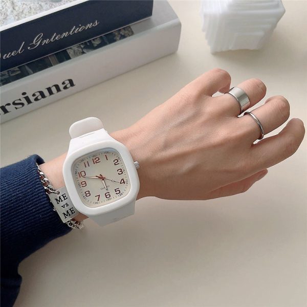 Wholesale Square Quartz Watch Simple Plastic Electric Watch Fashion