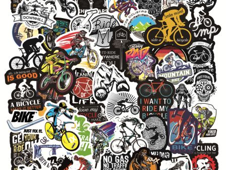 Wholesale PVC Waterproof Self-adhesive Outdoor Mountain Off-road Bicycle Graffiti Stickers Discount