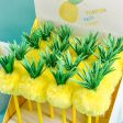 Wholesale 16pcs box Plastic Wool Ball Pineapple Rollerball Pen Discount