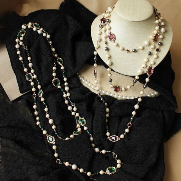 Wholesale Vintage Pearl Alloy Necklaces Online