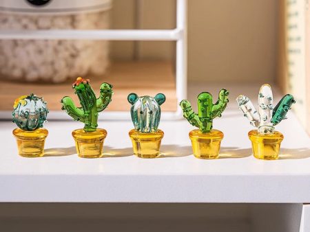 Wholesale Cactus Succulent Simulation Plant, Glass  Ornaments Online Sale