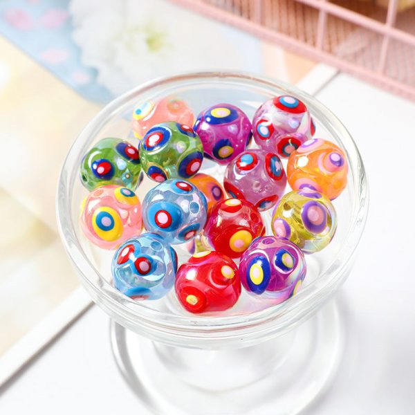 Wholesale 10PCS Hollow Oil Drip Pearl Beads Hot on Sale