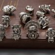 Wholesale Alloy Demon Skull Large Aperture Beads DIY Keychain Accessories Beads Fashion