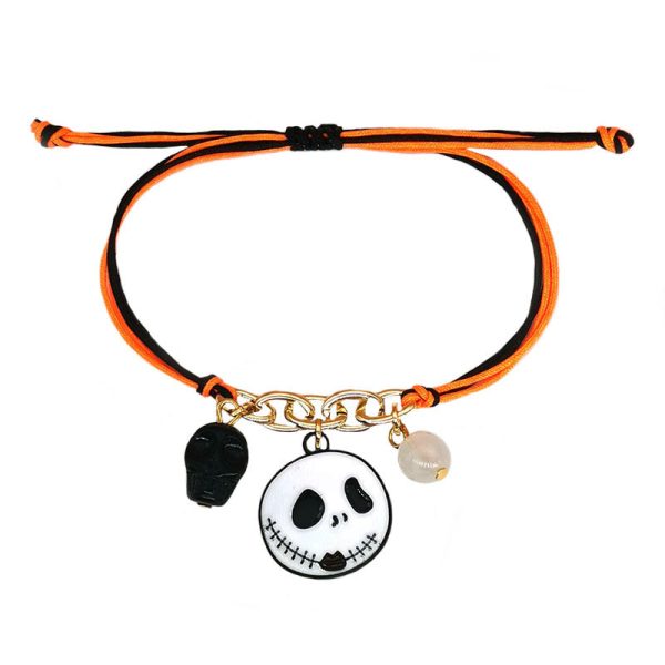 Wholesale 2PCS Halloween Glow Hand Alloy Bracelet Supply