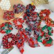 Wholesale Christmas Autumn Winter Fabric Hair Scrunchies Discount