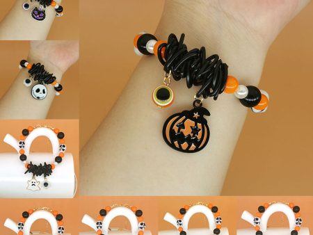 Wholesale 2PCS Halloween Pumpkin Ghost Alloy Bracelet For Cheap