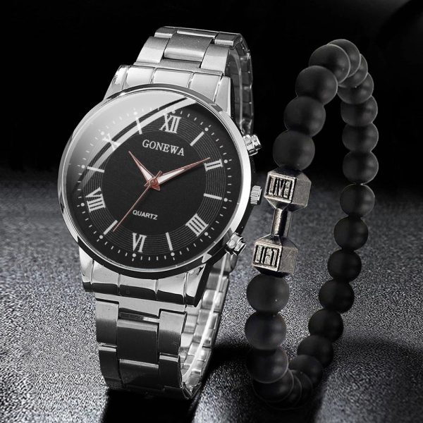 Wholesale Fashion Classic Disc Quartz Watch Set For Cheap