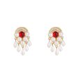 Wholesale Vintage Pearl Zinc Alloy Earrings Fashion