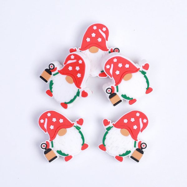 Wholesale 20PCS Silicone Cartoon Santa Claus Beads Cheap