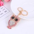 Wholesale Zinc Alloy Diamond Owl Key Chain Cheap