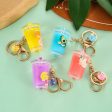 Wholesale Acrylic Milk Bottles Avocado Milk Tea Cups Keychain Online Sale