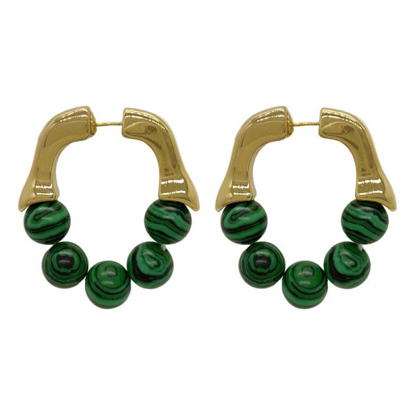 Wholesale Vintage Green Metal Earrings Online