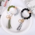 Wholesale Tassel Wood Beads Silicone Keychains Online Sale