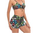 Wholesale Two-Piece Boxer Tether Polyester Swimwear Online now