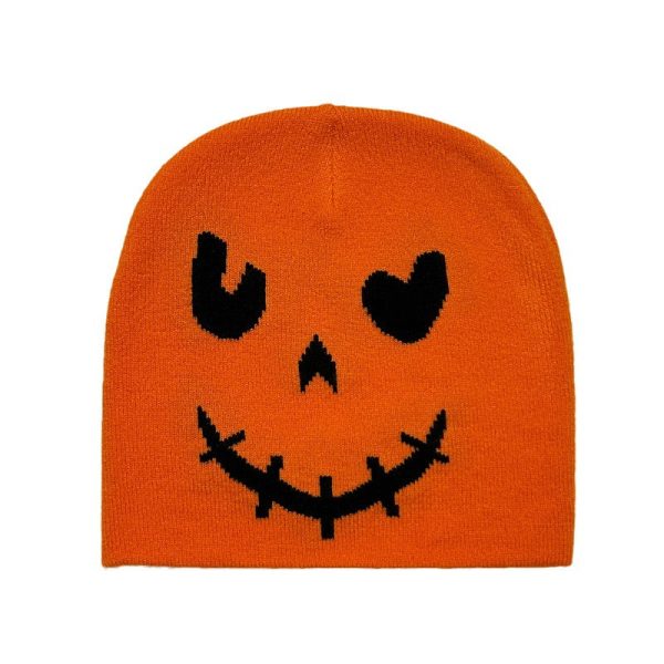 Wholesale Acrylic Halloween Smiling Face Woolen Hats Online now