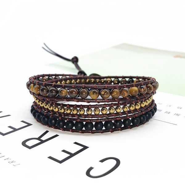 Wholesale Woven Multilayer Natural Stone Bracelets Online now