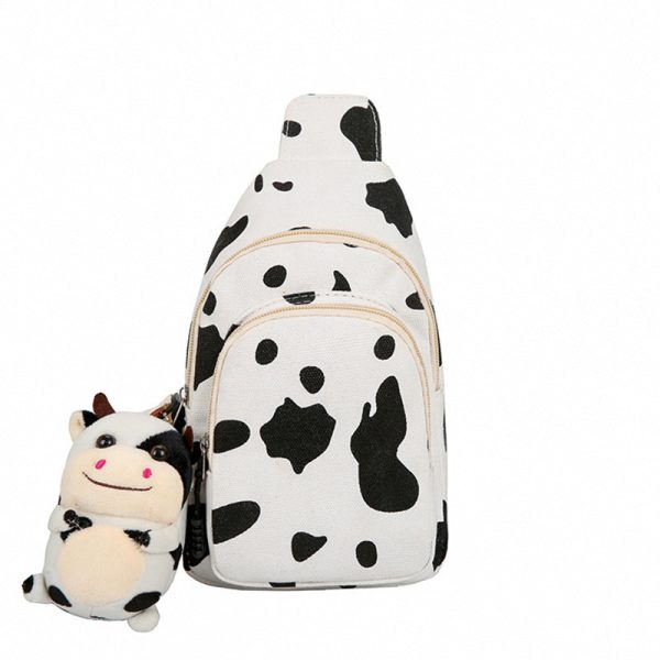 Wholesale Cow Patterned Canvas Single Shoulder Crossbody Bags Supply