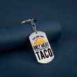 Wholesale Taco Hang Tags Stainless Steel Keychains For Cheap