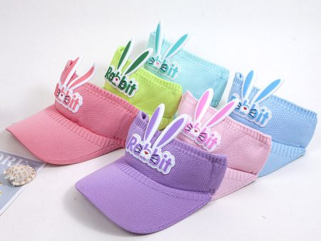 Wholesale Polyester Rabbit Ear Children s Sun Hat Sunscreen Empty Top Hat Sale