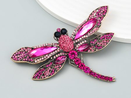 Wholesale Diamond Dragonfly Alloy Brooch Fashion