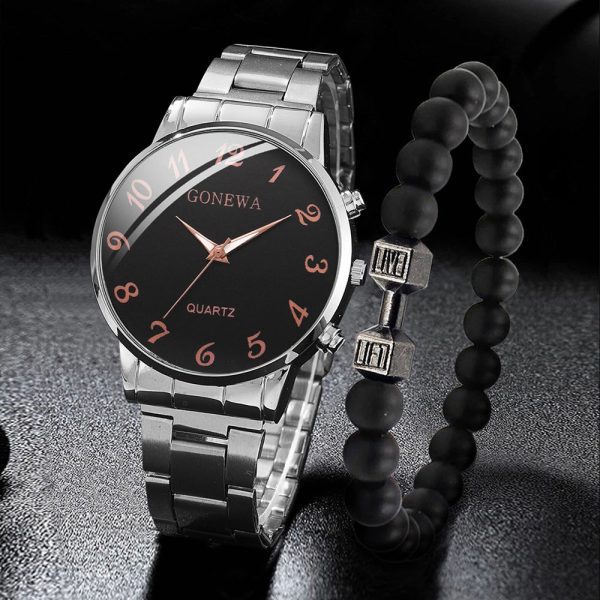 Wholesale Fashion Classic Disc Quartz Watch Set For Cheap