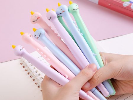 Wholesale Soft Glue One Horned Shark Three-dimensional Rollerball Pen Cheap