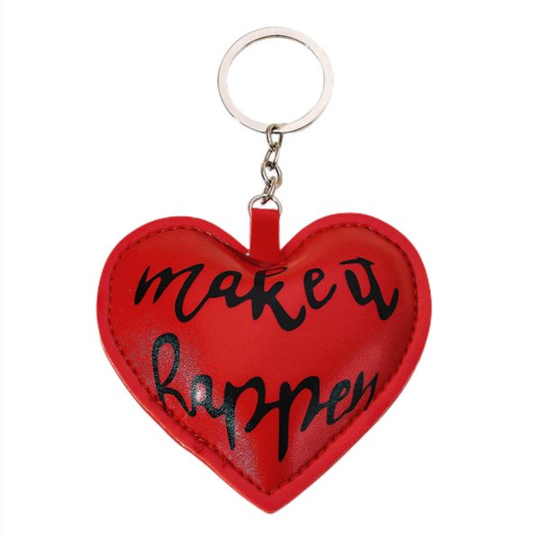 Wholesale Valentine s Day Heart Leather Keychain Online now