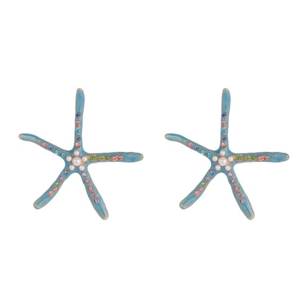 Wholesale Starfish Pearl Alloy Earrings Online