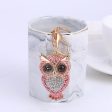 Wholesale Zinc Alloy Diamond Owl Key Chain Cheap