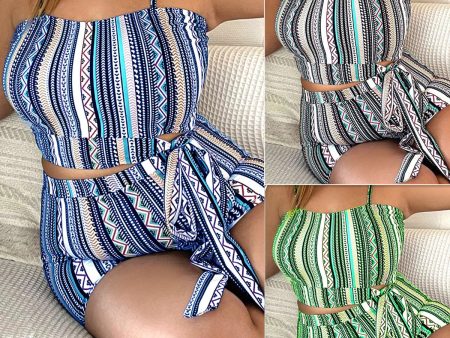 Wholesale Bandeau Plus Size Polyester Swimwear Hot on Sale