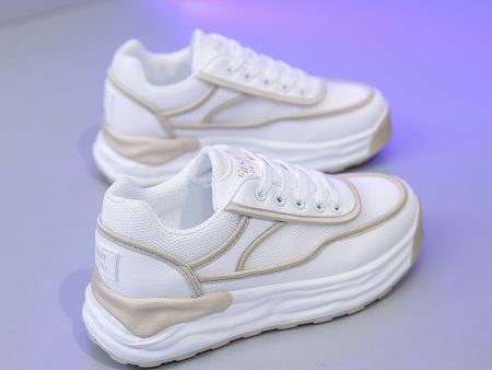 Wholesale Thick Sole Mesh Small White Shoes Discount