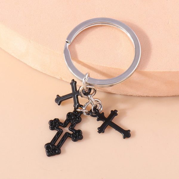 Wholesale Vintage Cross Metal Keychains Supply