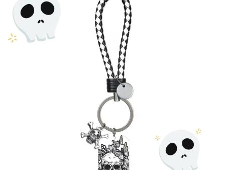 Wholesale Stainless Steel Halloween Gift Skeleton Keychain Fashion