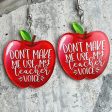 Wholesale 2 Pairs Pack Apple Book Pencil Art Acrylic Earrings on Sale