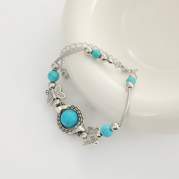 Wholesale Turquoise Butterfly Turtle Alloy Bracelet Fashion