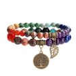 Wholesale Tree of Life Leaf Agate Bracelets Online Sale