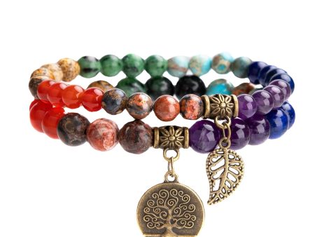 Wholesale Tree of Life Leaf Agate Bracelets Online Sale