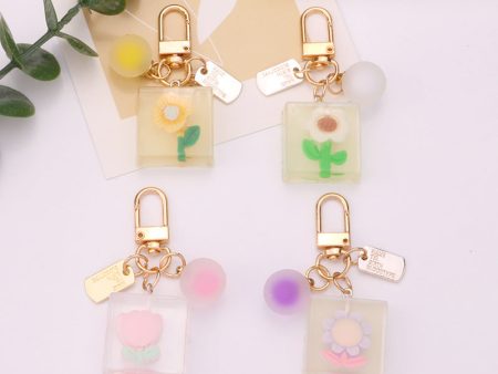 Wholesale Sunflower Resin Candy Ball Keychain Sale