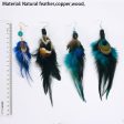 Wholesale 2pair pack Peacock Feather Earrings Online