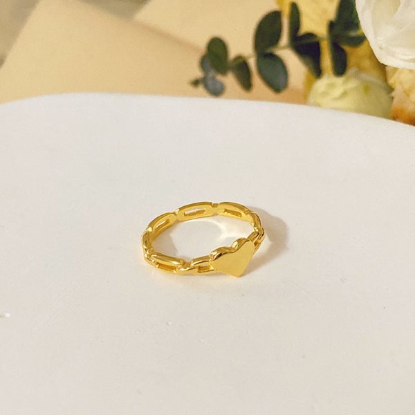 Wholesale Titanium Steel Gold Ring For Sale