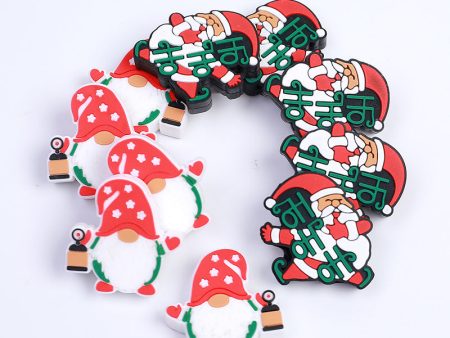 Wholesale 20PCS Silicone Cartoon Santa Claus Beads Cheap