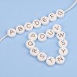 Wholesale 10PCS Silicone DIY Alphabet Beads Cheap