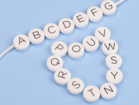 Wholesale 10PCS Silicone DIY Alphabet Beads Cheap