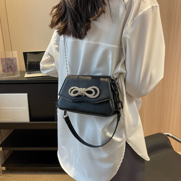 Wholesale Pink PU Small Square Bag Simple Crossbody Bag on Sale