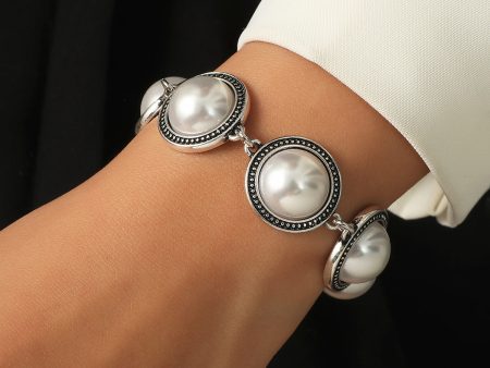 Wholesale Vintage Pearl Alloy Bracelet Fashion