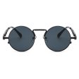 Wholesale Vintage Round Frame Steampunk Style Metal Spring Leg PC Sunglasses on Sale