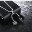 Wholesale Alloy Headphone Pendant Titanium Steel Necklaces Online Sale