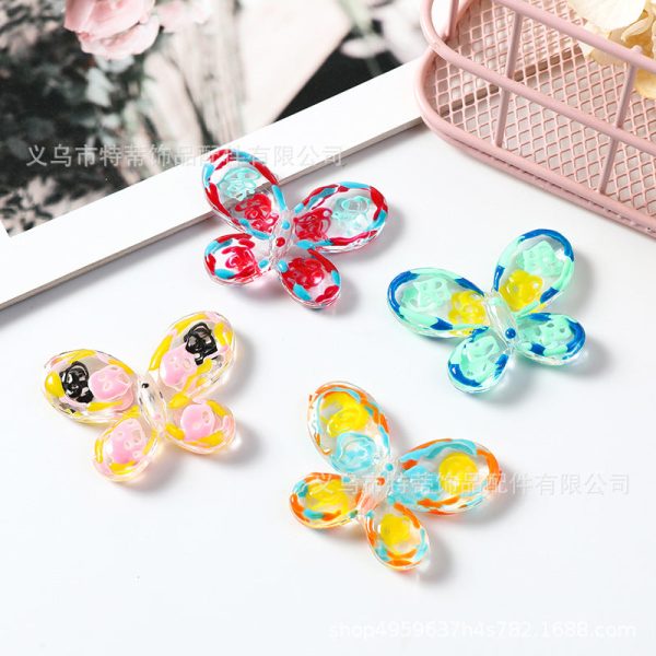 Wholesale 50PCS Butterfly DIY Pearl Beads Discount