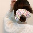 Wholesale of Colored Bear Floral Fabrics Hair Scrunchies on Sale